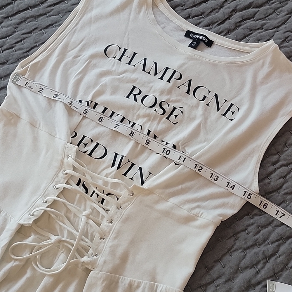 Express Corset Tee Graphic:Champagne * Rose * White Wine * Red Wine * Prosecco - Picture 7 of 9